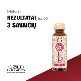FORTE+40 Gold Collagen geriamas kolagenas odai, nagams, plaukams arba žmonėms +40